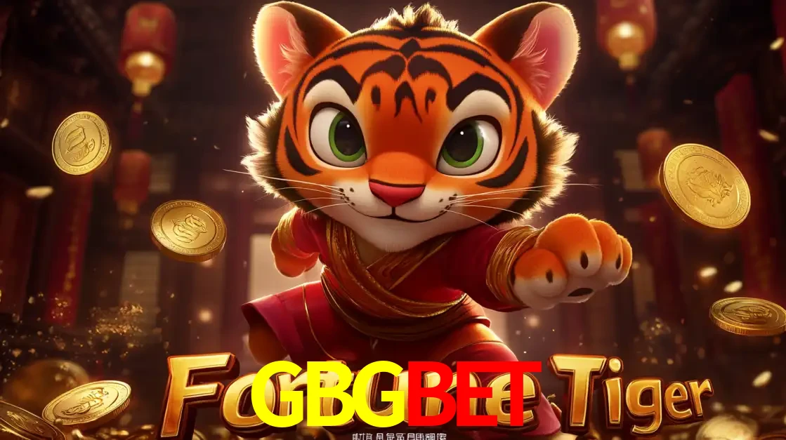 O carismático mascote do jogo de slot Fortune Tiger, um tigre fofo em pose de artes marciais, pronto para trazer sorte e multiplicadores de ganhos no cassino online GBGBET.